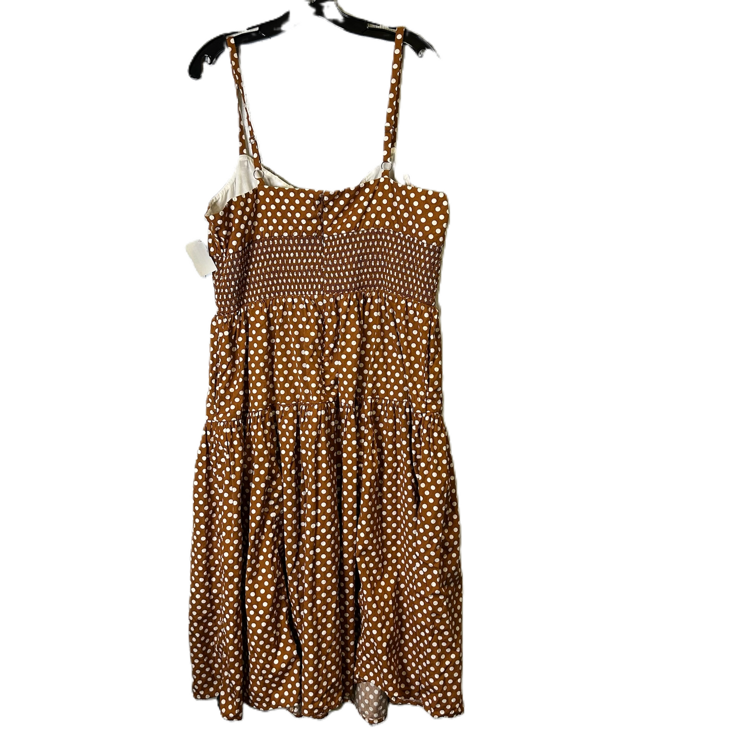 Dress Casual Midi By J. Crew In Polkadot Pattern, Size: 18