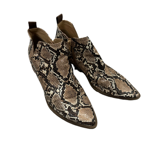 Boots Ankle Flats By Time And Tru In Snakeskin Print, Size: 9