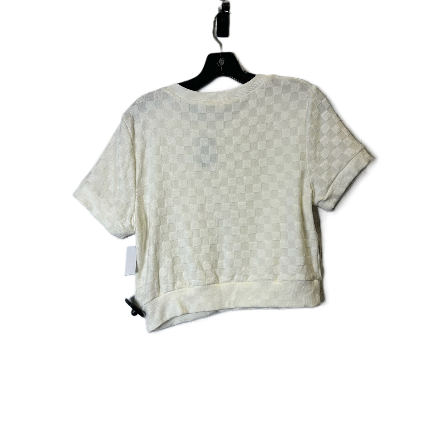 Top Short Sleeve By Clothes Mentor In Cream, Size: Xl