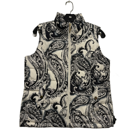 Vest Puffer & Quilted By Charter Club In Black & White, Size: S