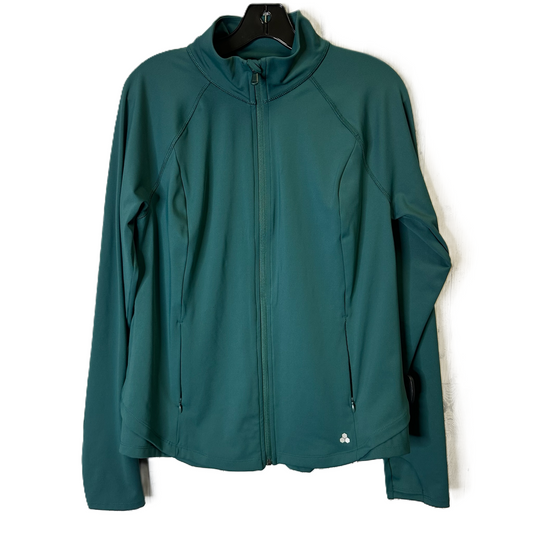 Athletic Jacket By Tek Gear In Green, Size: L