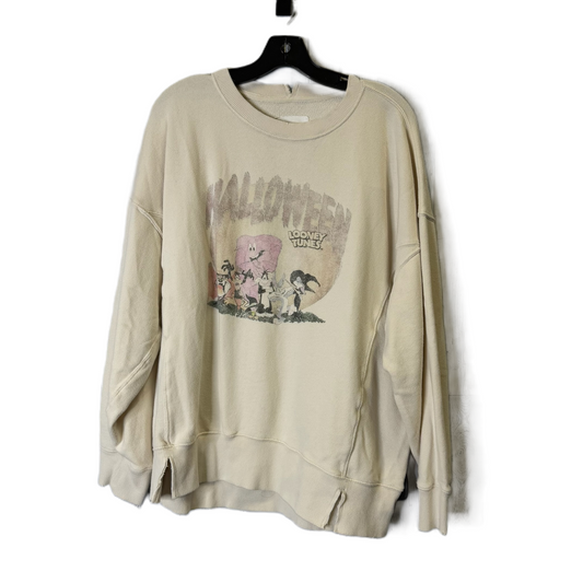 Sweatshirt Crewneck By Aerie In Cream, Size: M