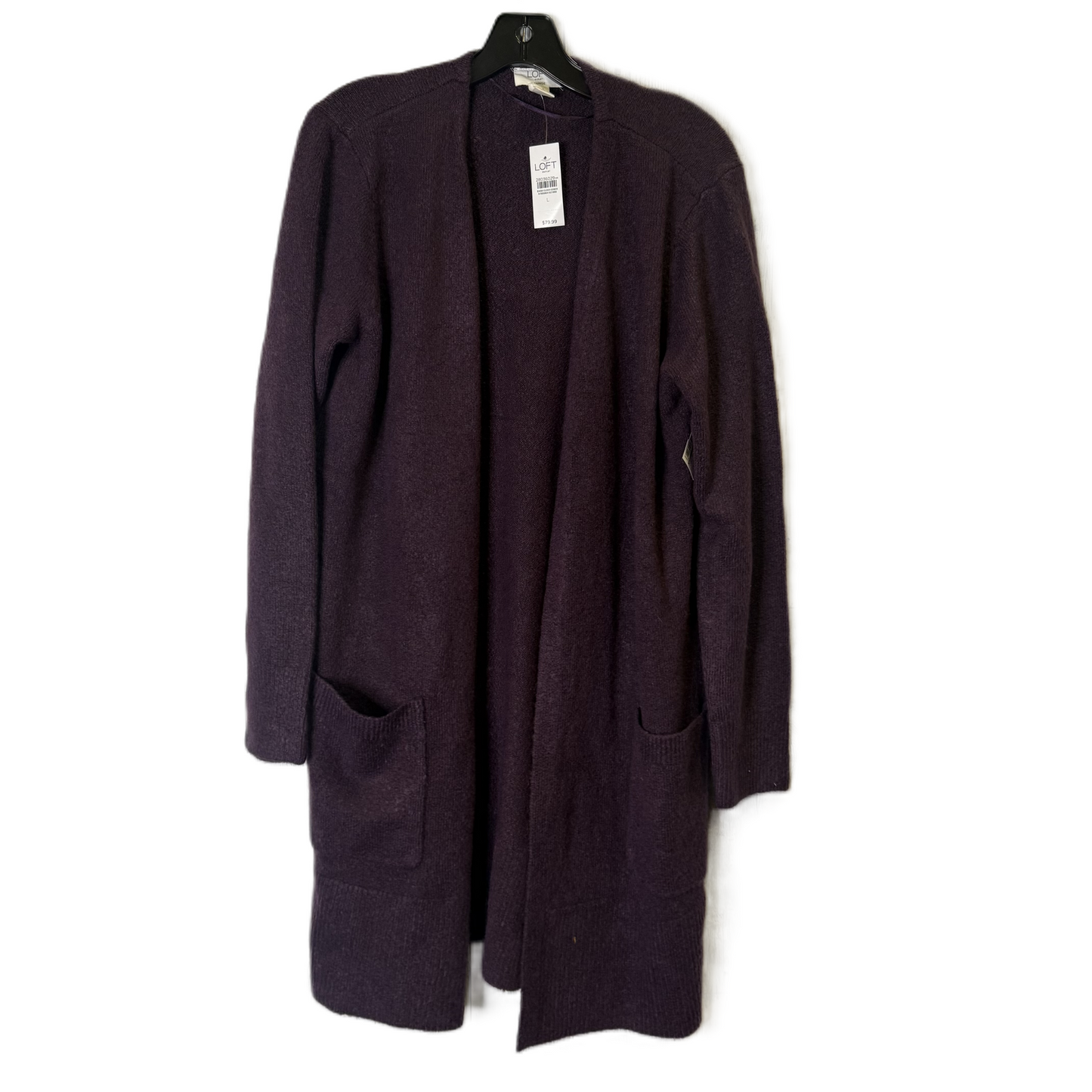 Cardigan By Loft In Purple, Size: L