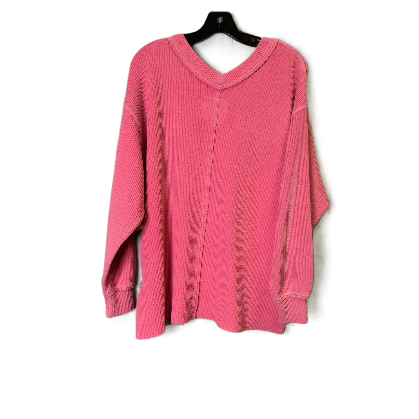 Top Long Sleeve By Aerie In Pink, Size: S