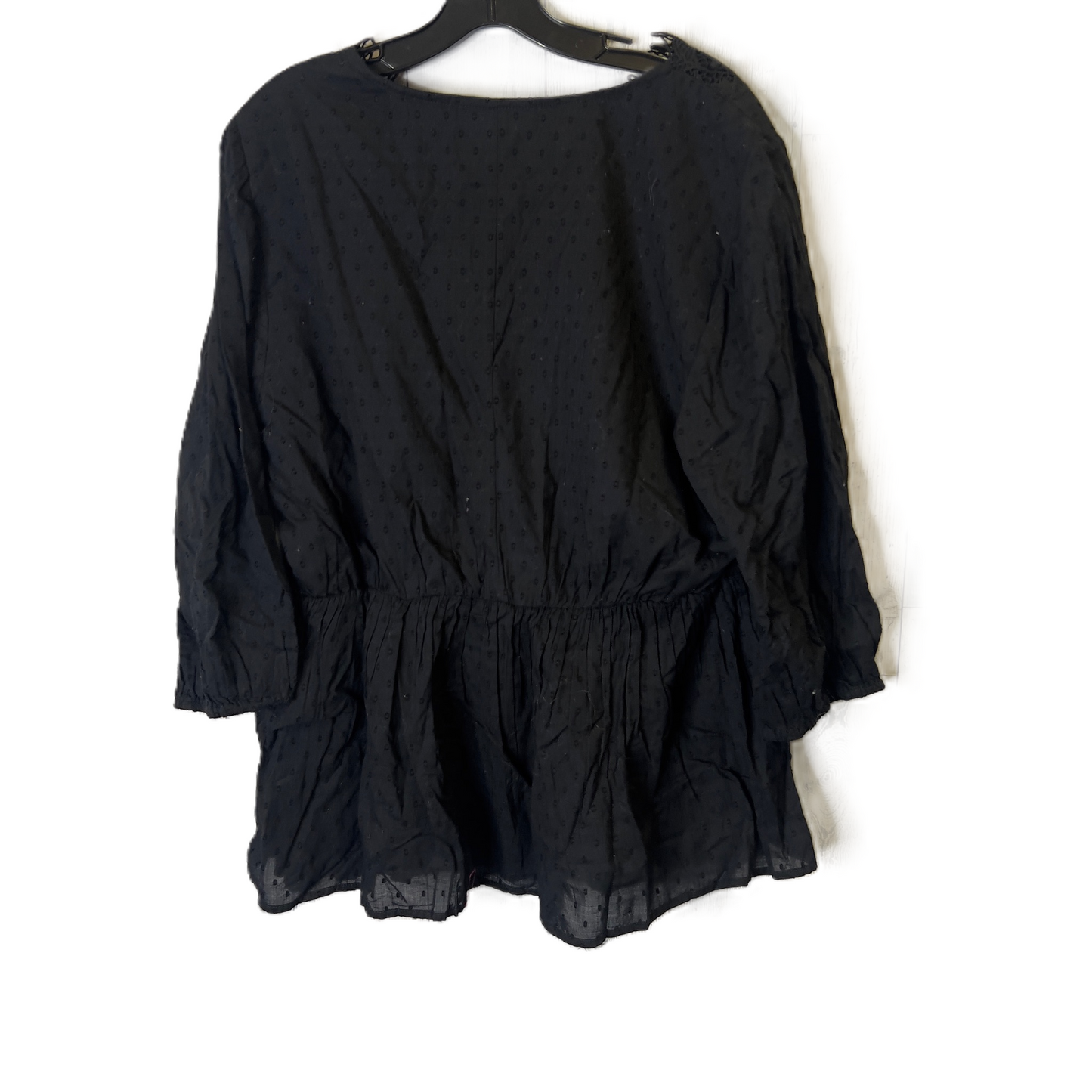 Top Short Sleeve By Lane Bryant In Black, Size: 18