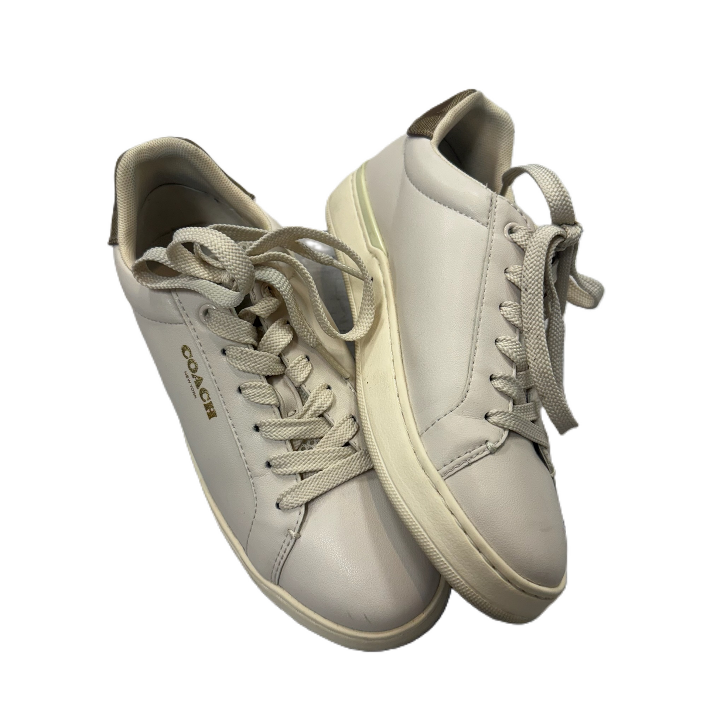 Shoes Designer By Coach In Cream, Size: 5