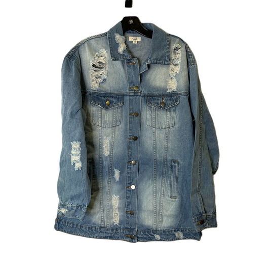 Jacket Denim By Easel In Blue Denim, Size: M