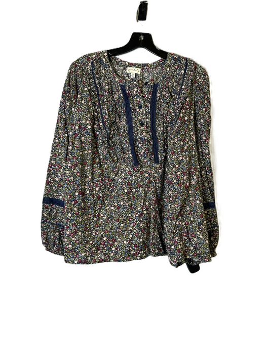 Top Long Sleeve By Wonderly In Floral Print, Size: 2x