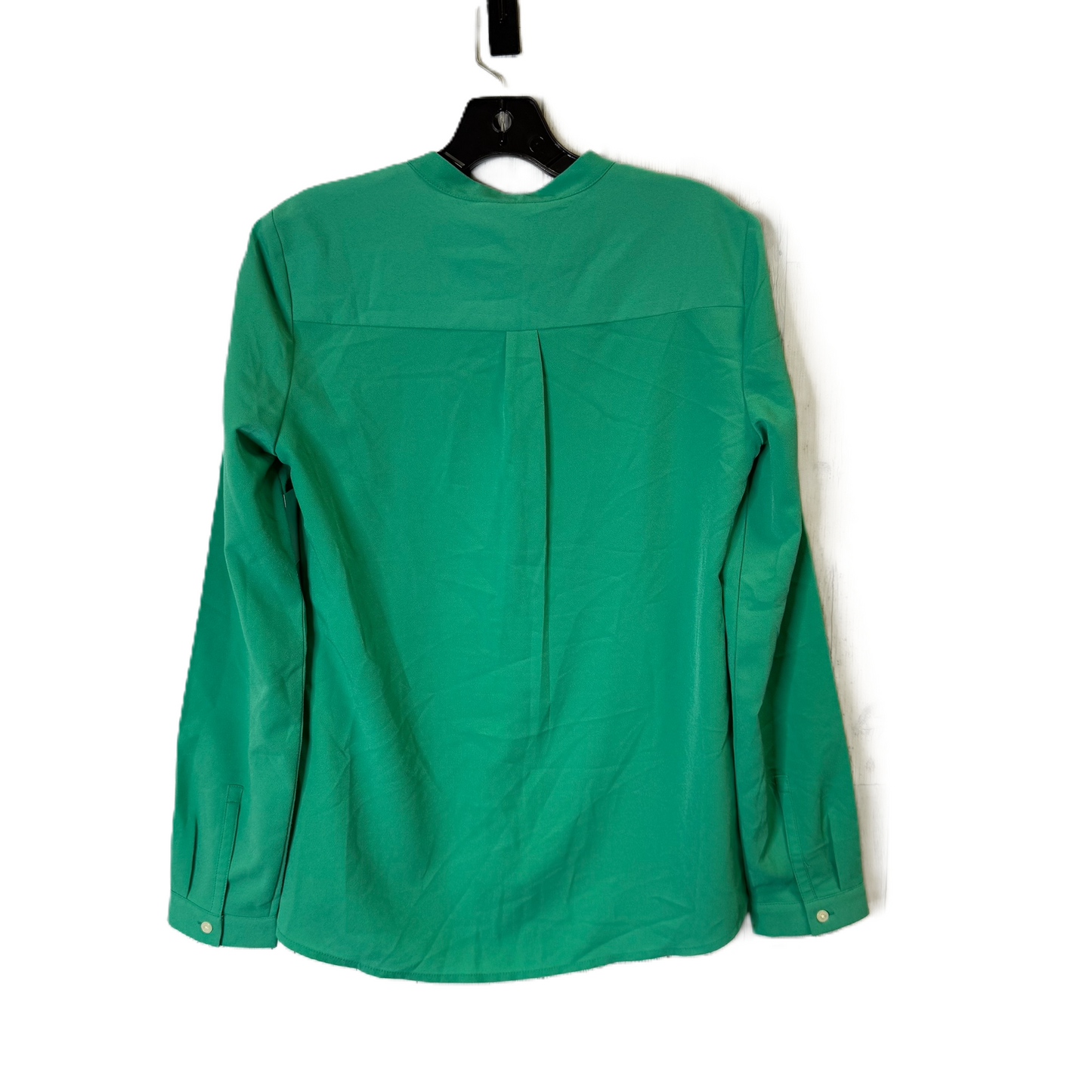 Top Long Sleeve By Calvin Klein In Green, Size: S