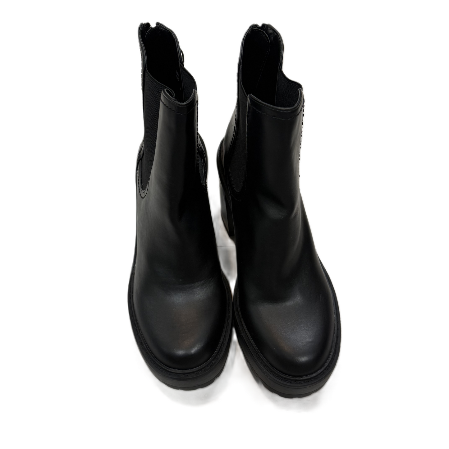 Boots Ankle Heels By Steve Madden In Black, Size: 9.5