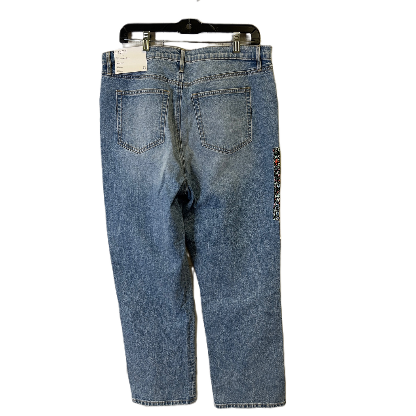 Jeans Straight By Loft In Blue Denim, Size: 10