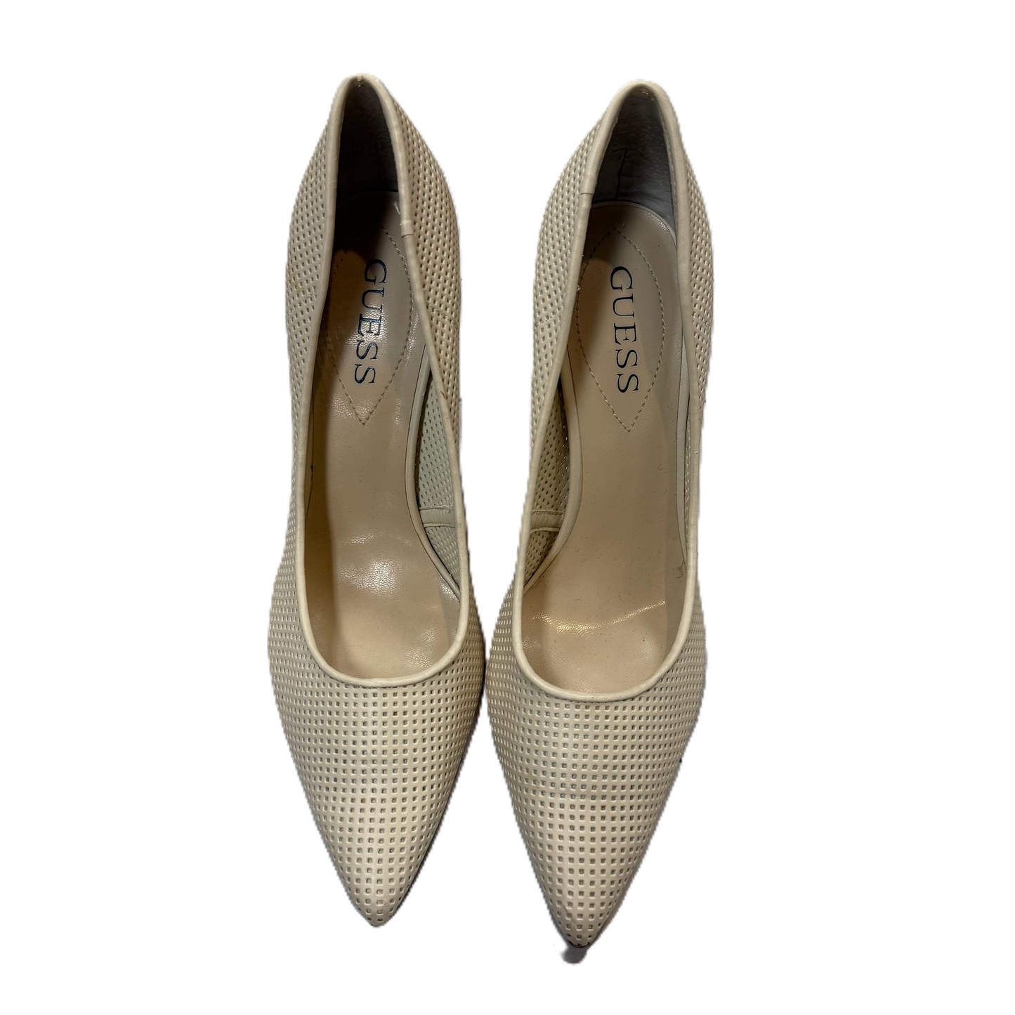 Shoes Heels Stiletto By Guess In Cream, Size: 9.5