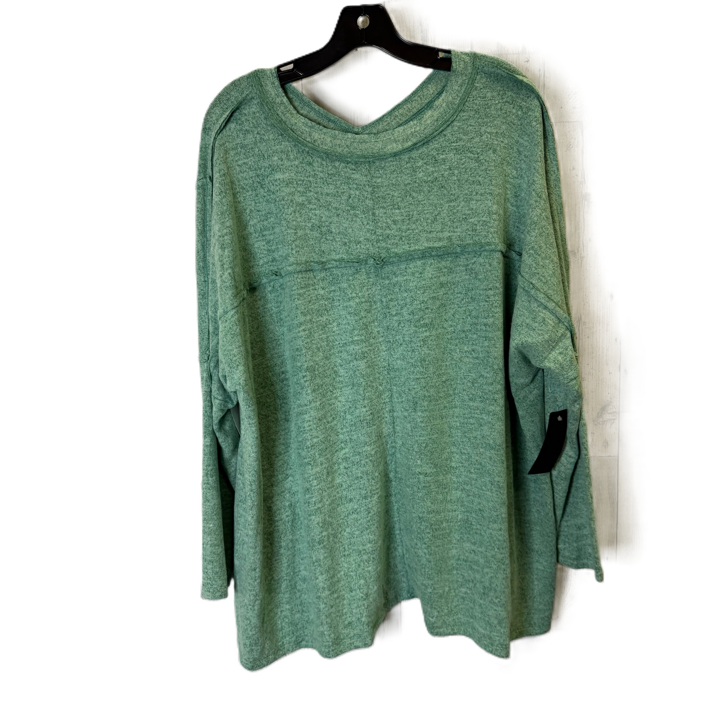 Top Long Sleeve By Easel In Green, Size: S