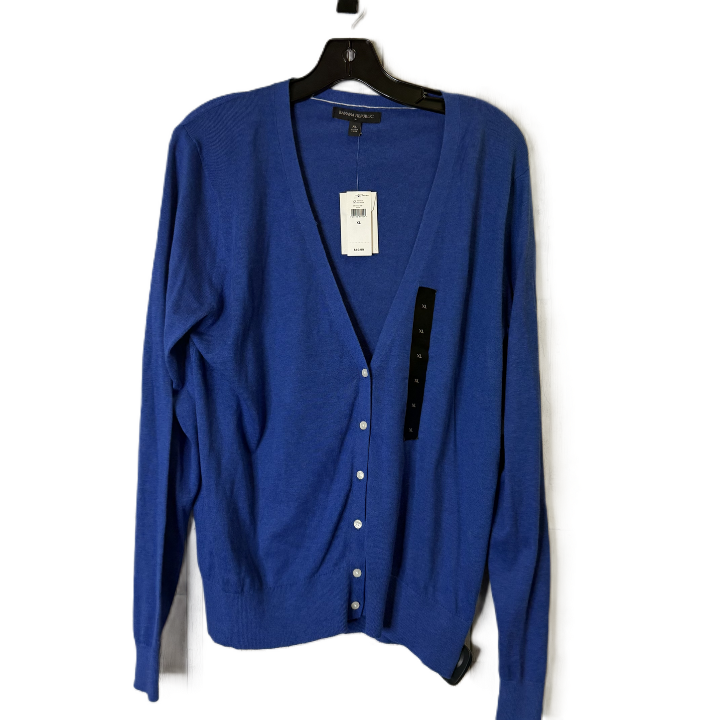 Cardigan By Banana Republic In Blue, Size: Xl