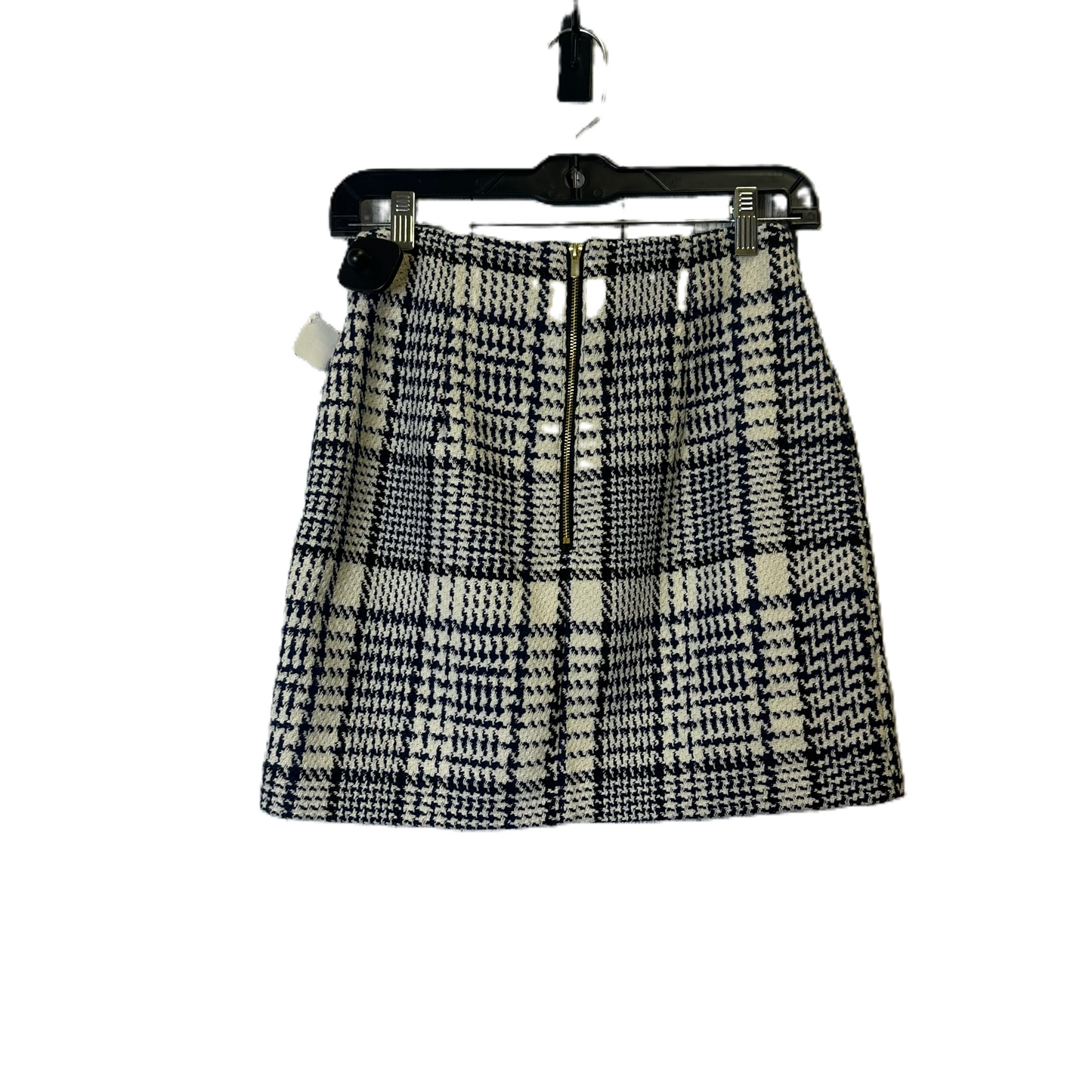 Skirt Mini & Short By H&m In Blue & Cream, Size: 4