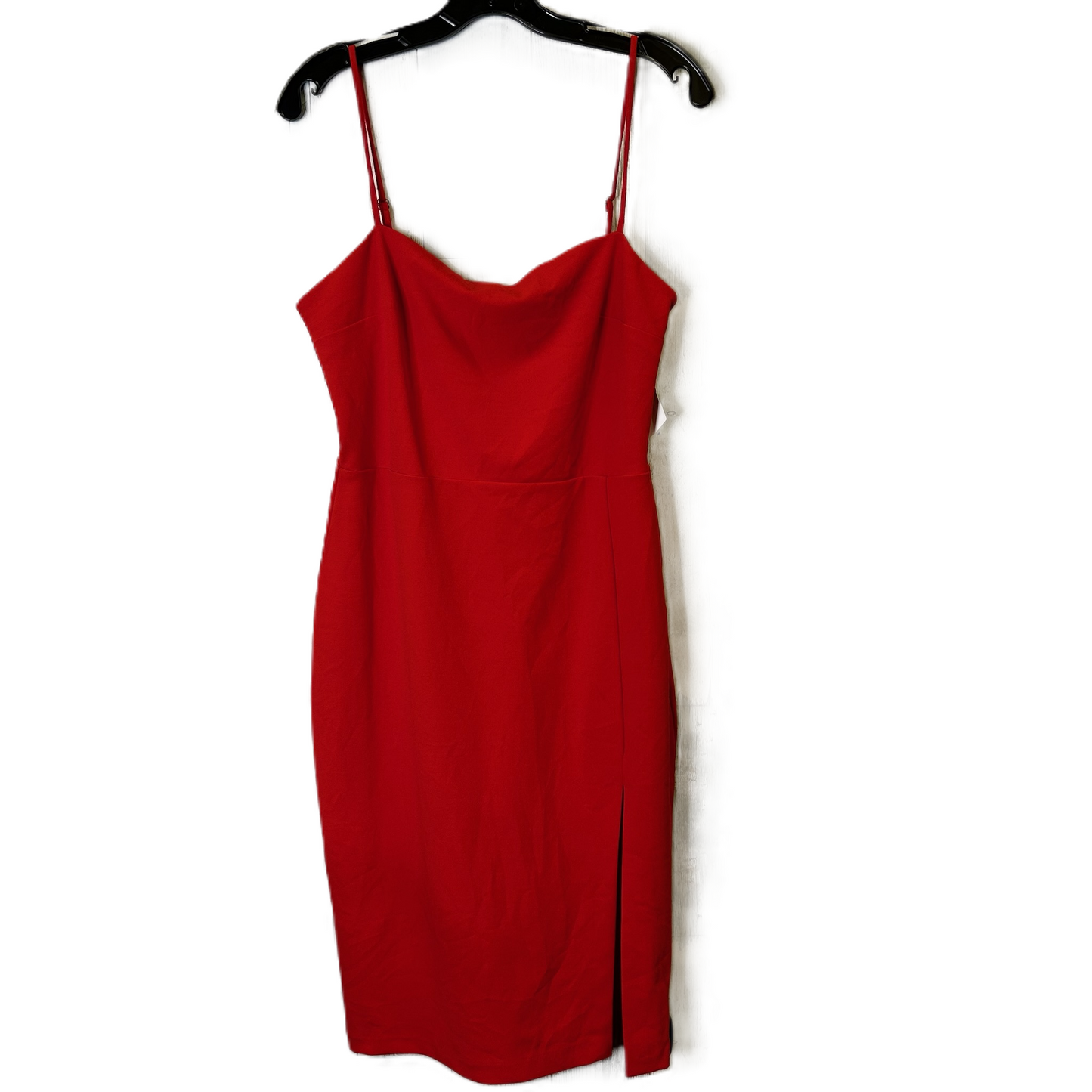 Dress Party Midi By Express In Red, Size: 12