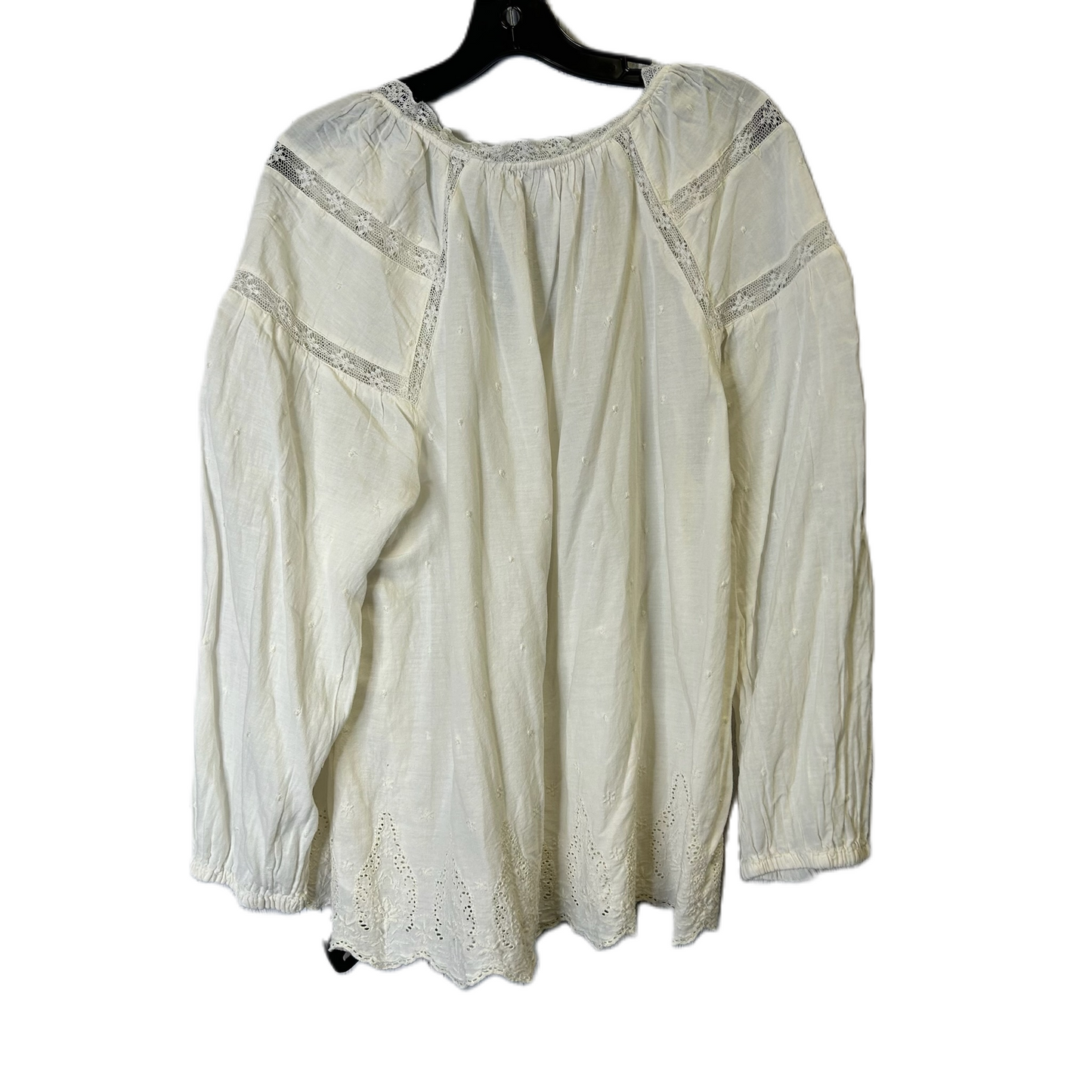 Top Long Sleeve By Old Navy In Cream, Size: Xl