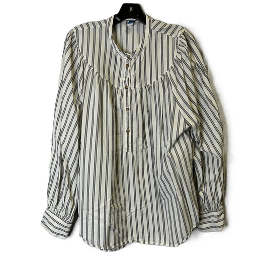 Top Long Sleeve By Old Navy In Striped Pattern, Size: Xl