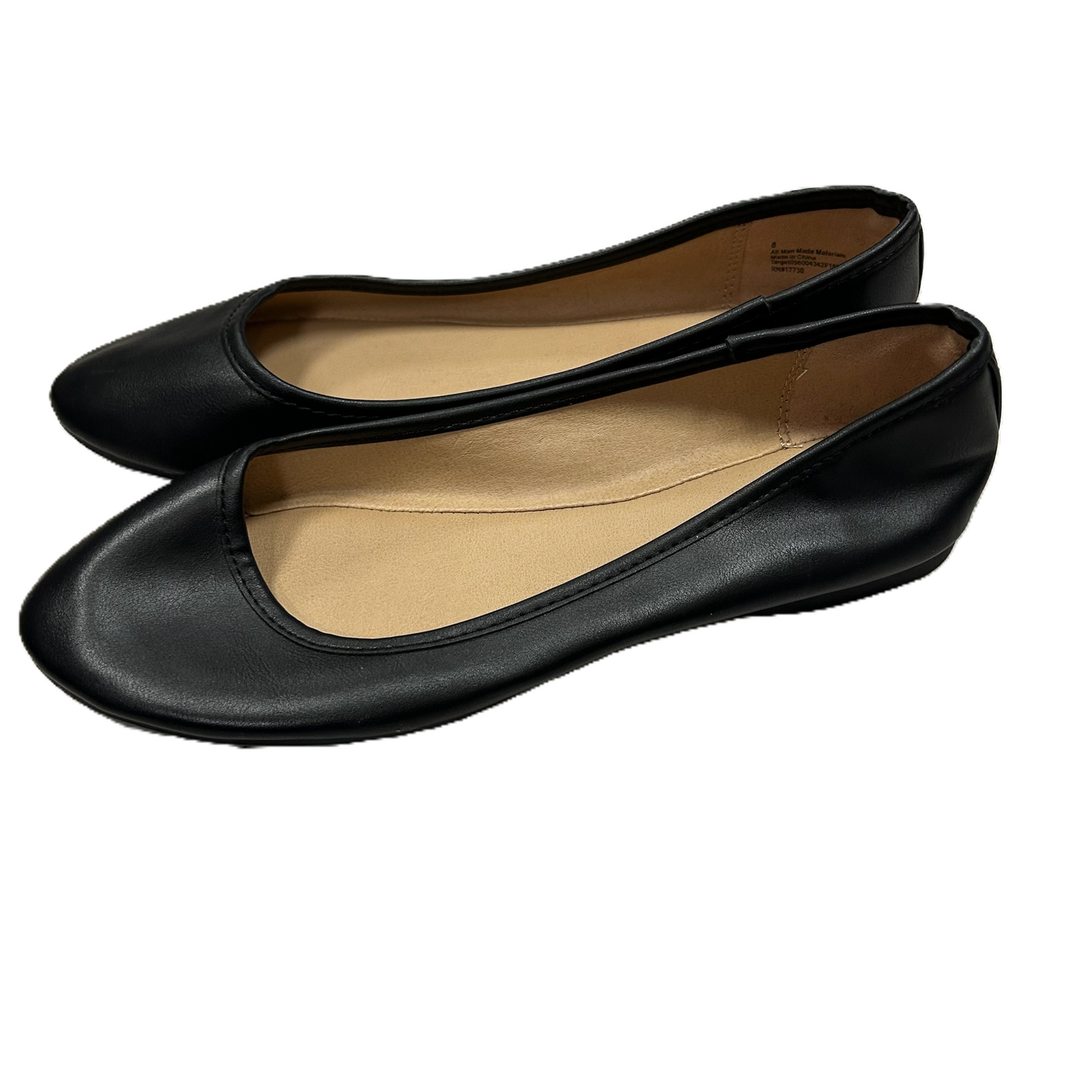 Shoes Flats By Universal Thread In Black, Size: 8