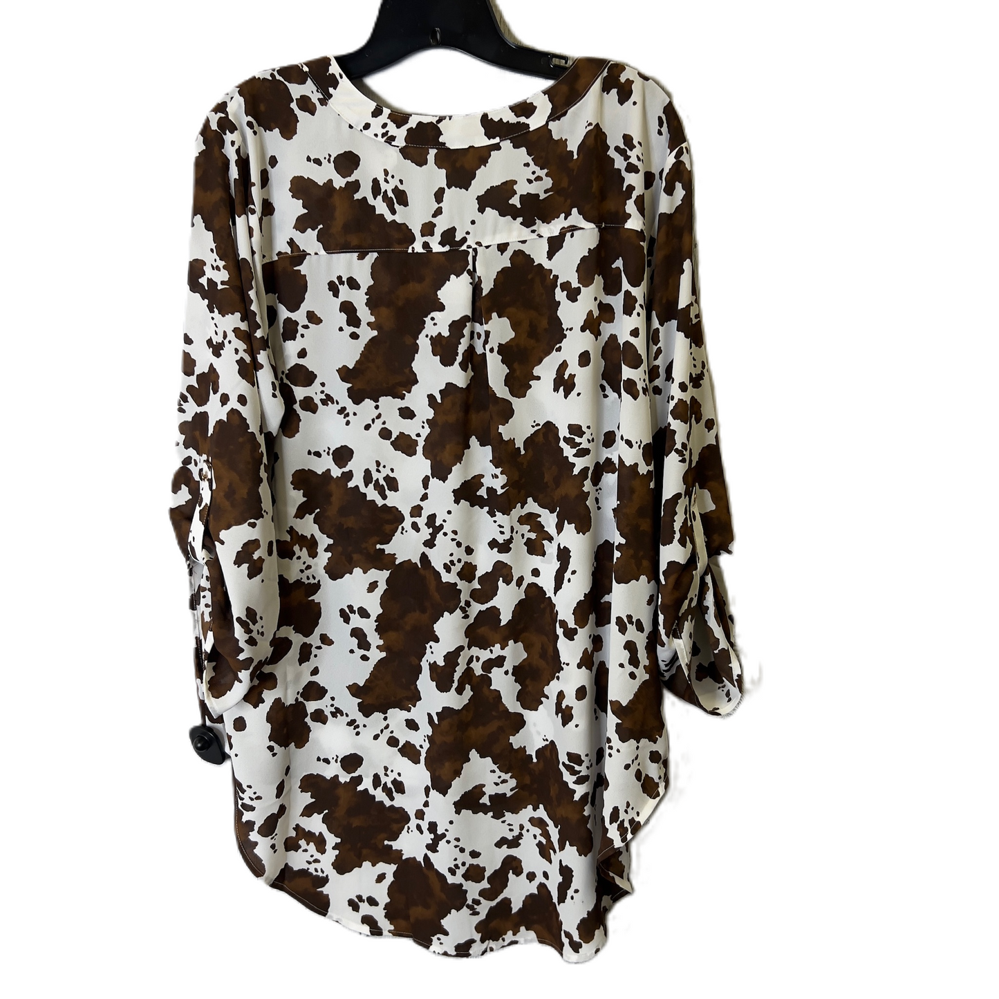 Top Long Sleeve By Cato In Animal Print, Size: Xl