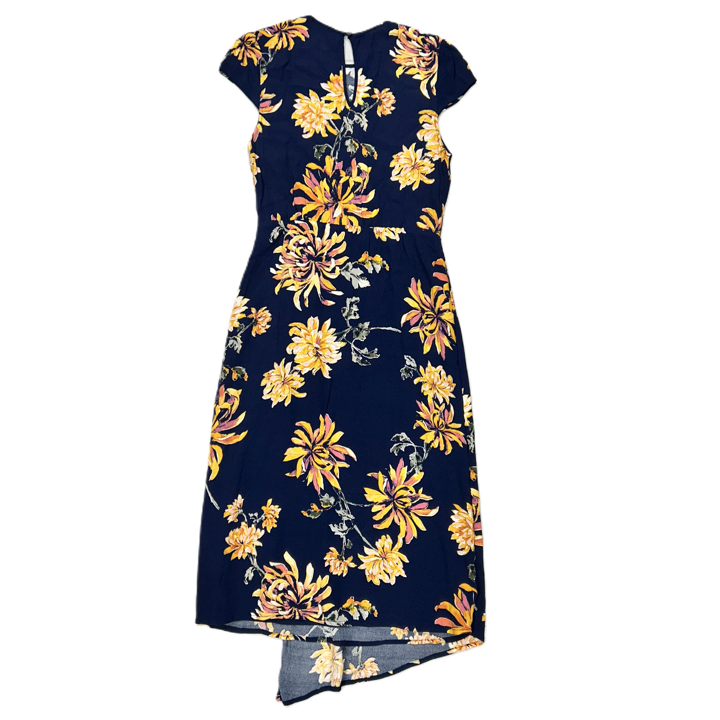 Navy Dress Casual Midi By Leith, Size: S