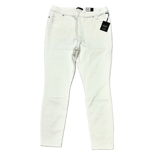 White Jeans Skinny By Simply Vera, Size: Xl