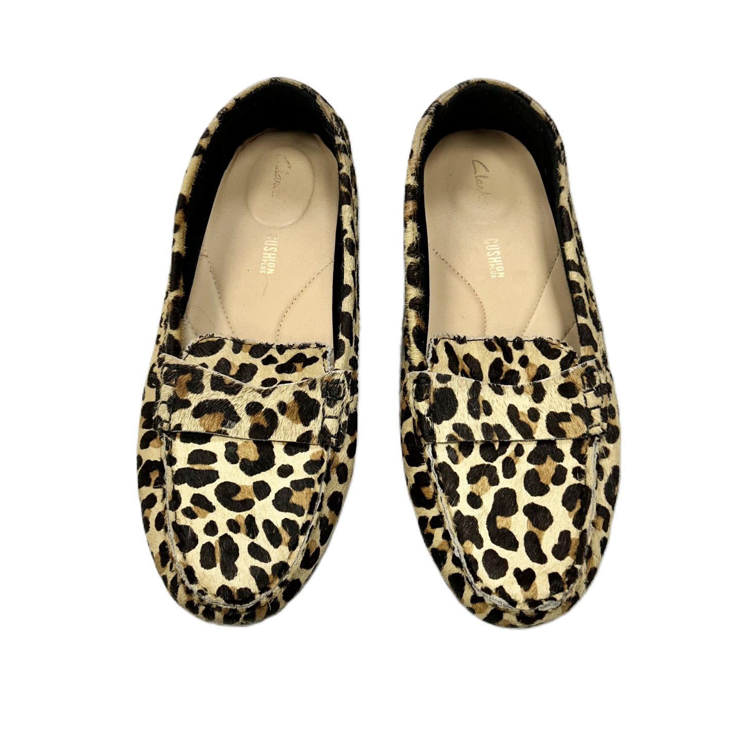 Shoes Flats By Clarks In Animal Print, Size: 9.5