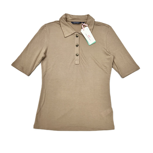 Top Short Sleeve By Vineyard Vines In Brown, Size: S