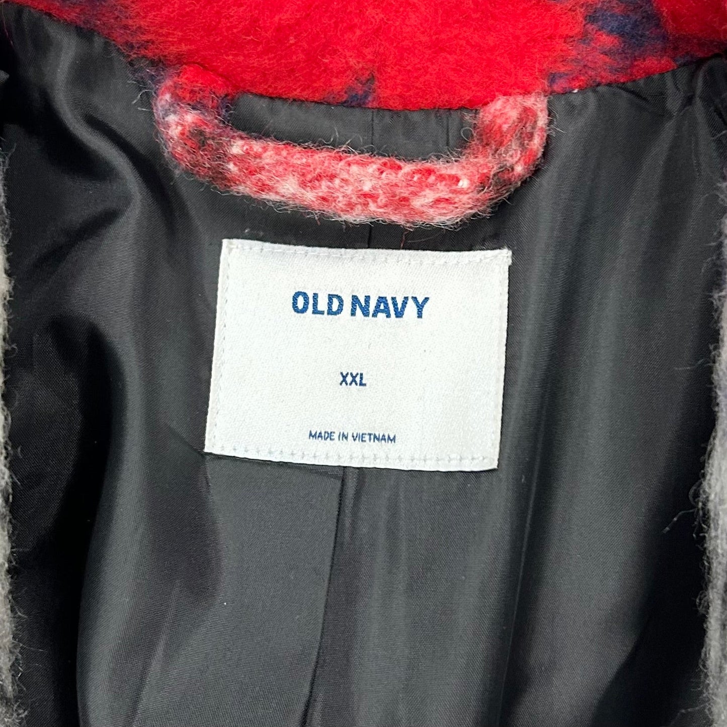 Coat Peacoat By Old Navy In Red & White, Size: Xxl