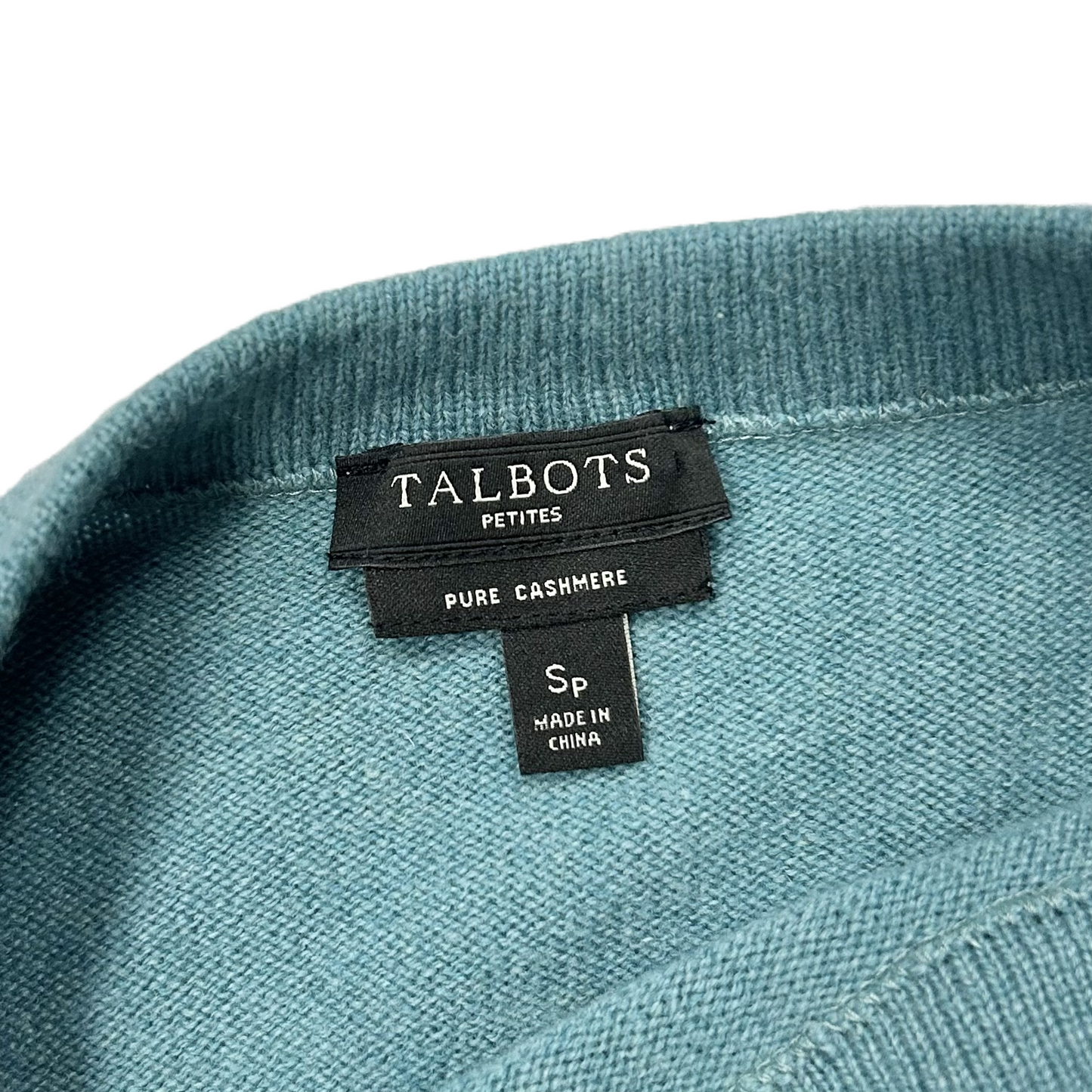 Sweater Cashmere By Talbots In Teal, Size: Sp