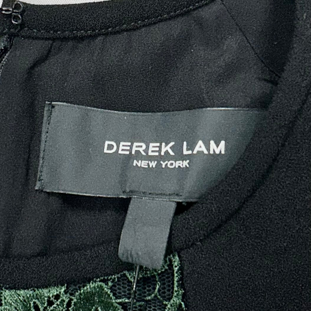 Dress Designer By Derek Lam In Black & Green, Size: S