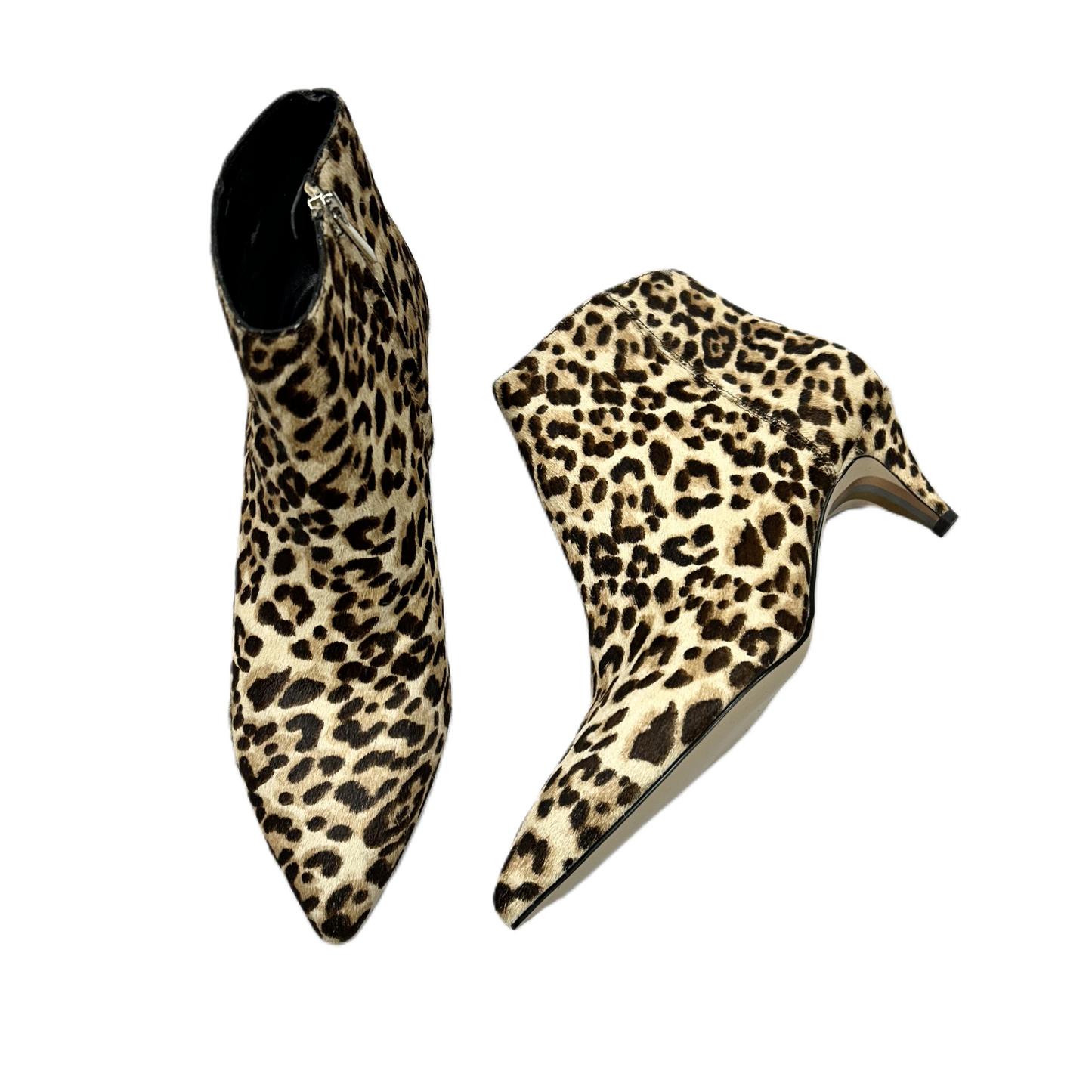 Boots Ankle Heels By Sam Edelman In Leopard Print, Size: 9.5