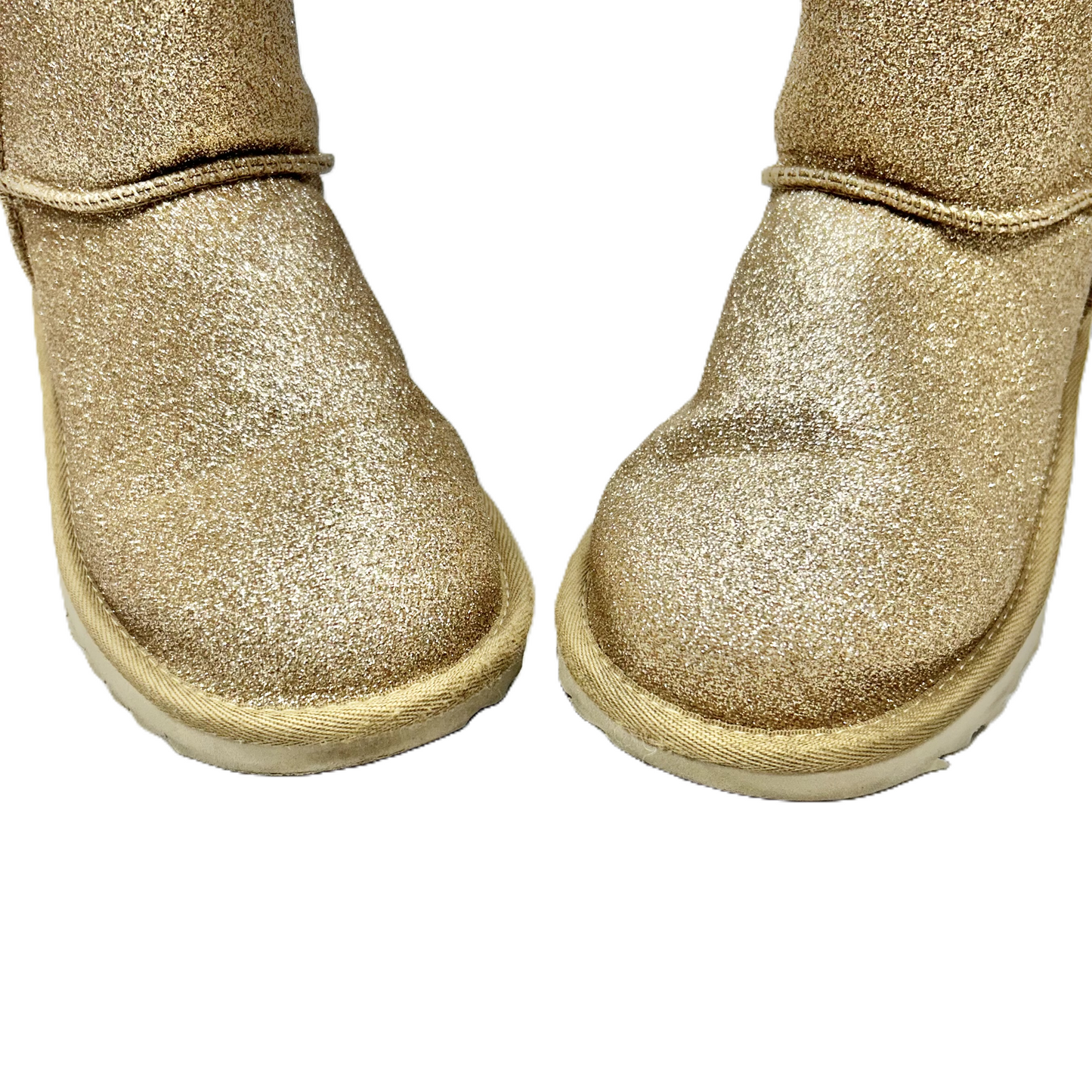 Boots Designer By Ugg In Gold, Size: 6