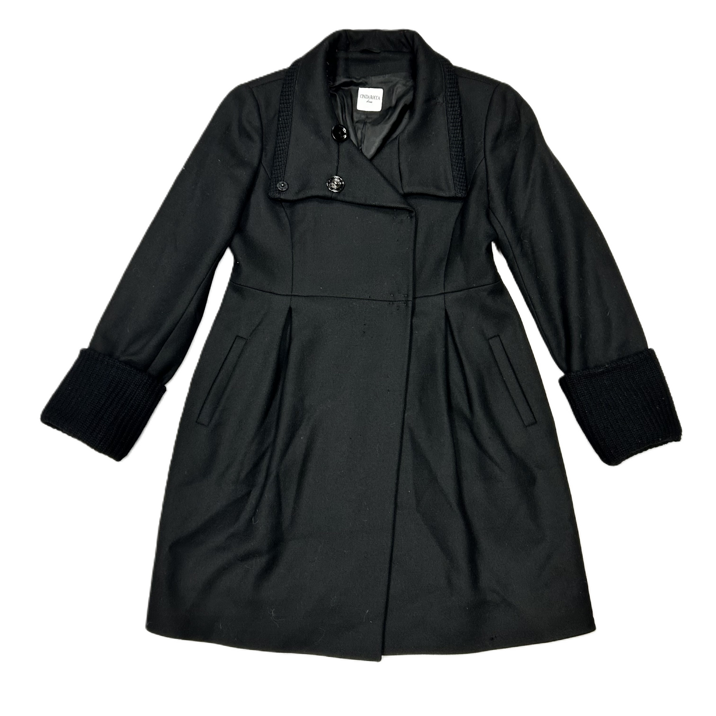 Coat Designer By Cinzia Rocca In Black, Size: M