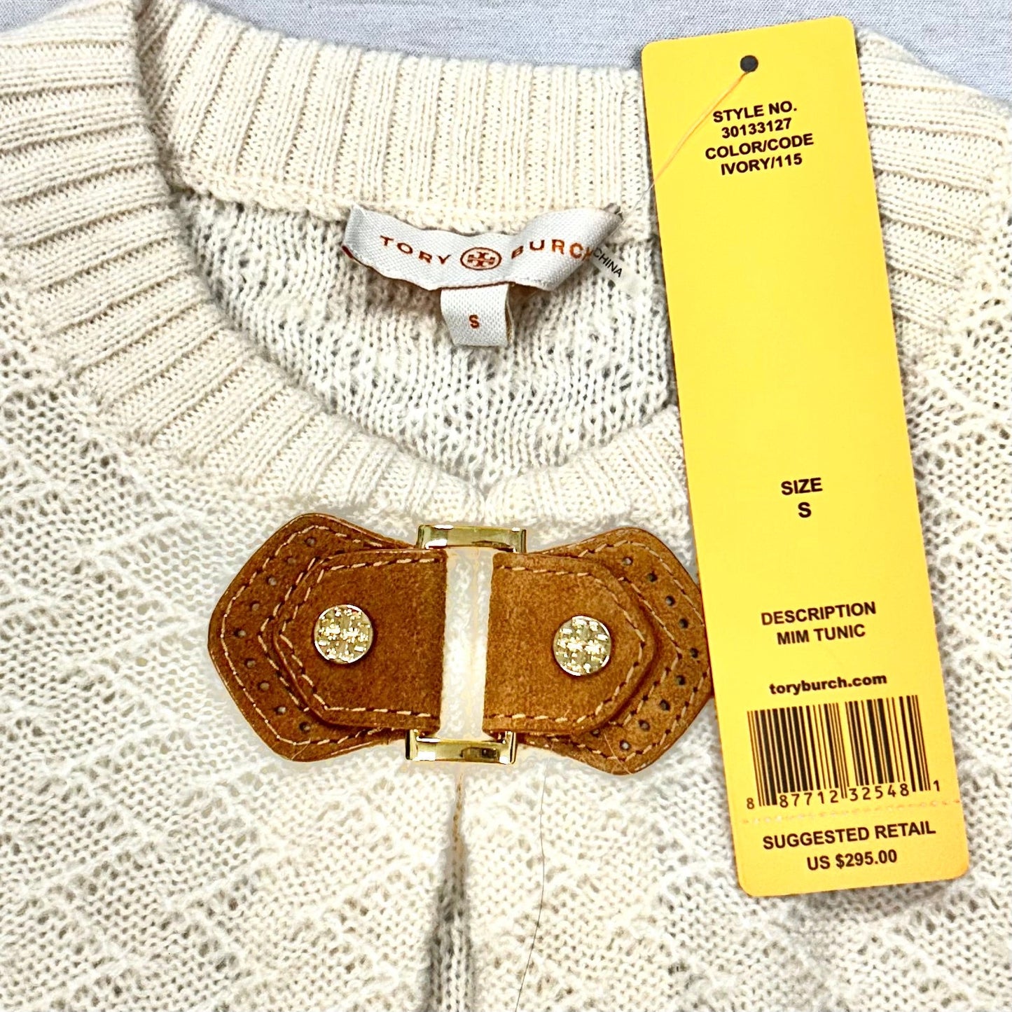 Sweater Designer By Tory Burch In Cream, Size: S