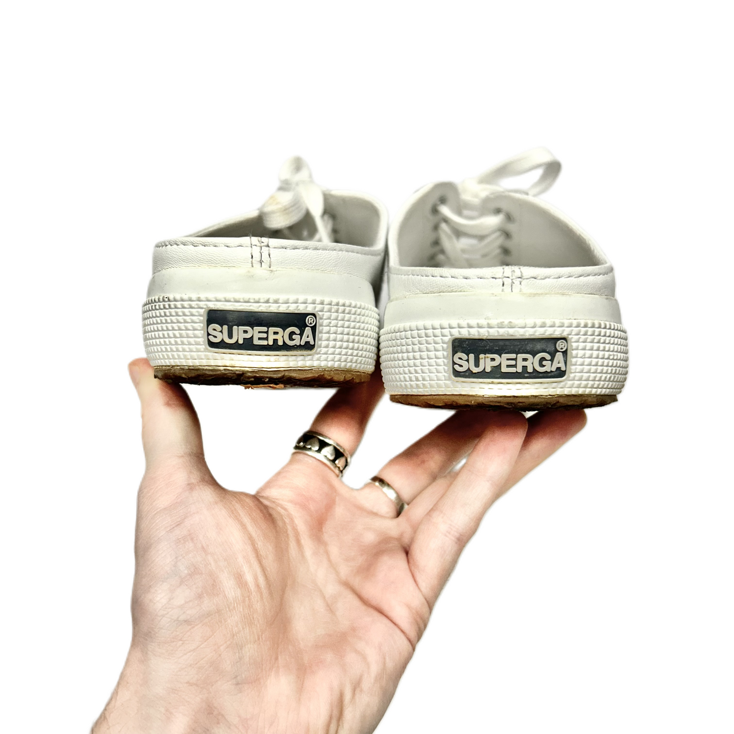 White Shoes Sneakers By Superga, Size: 9