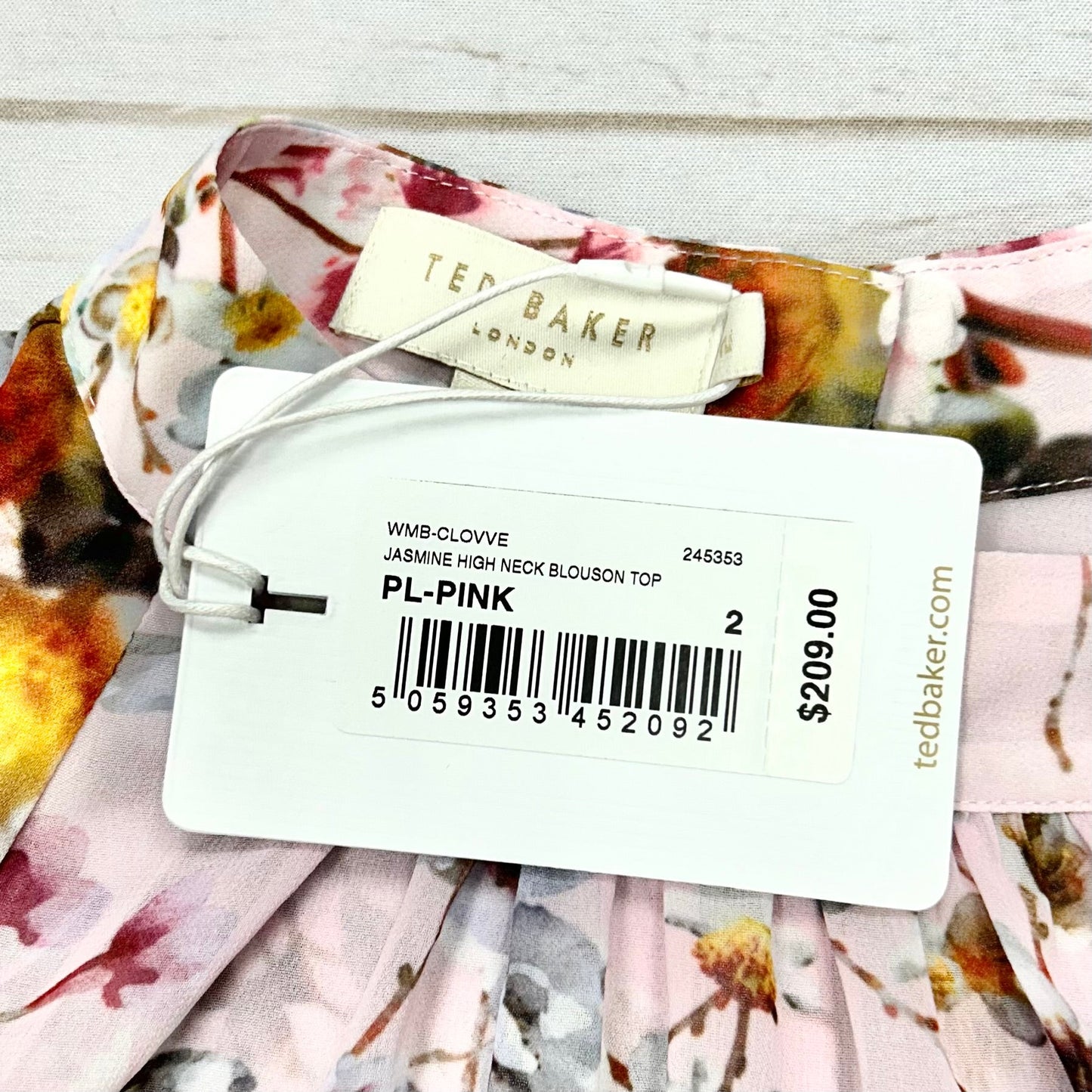 Top Short Sleeve By Ted Baker In Floral Print, Size: S