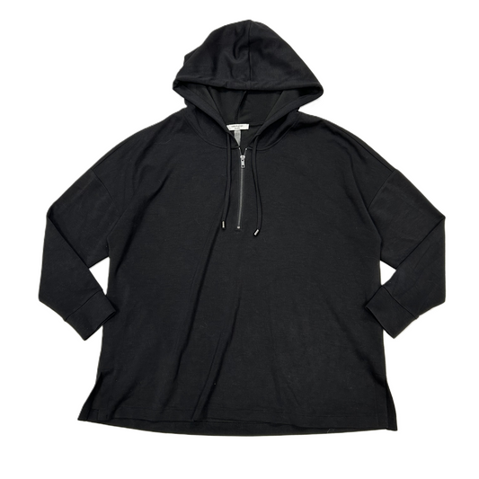 Athletic Sweatshirt Hoodie By Cable And Gauge In Black, Size: 1x