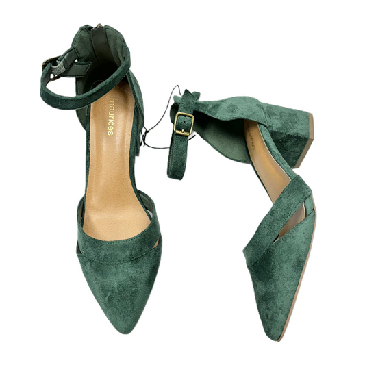 Shoes Heels Block By Maurices In Green, Size: 8