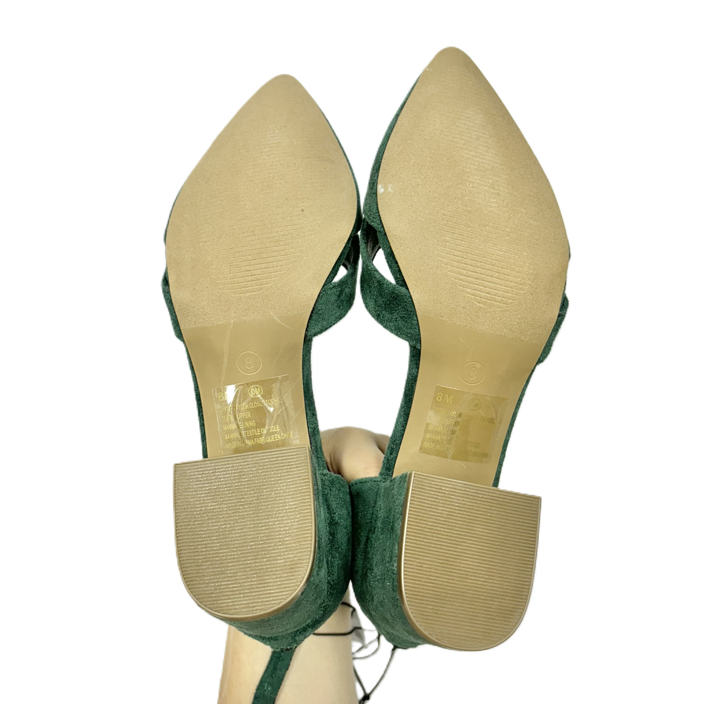 Shoes Heels Block By Maurices In Green, Size: 8