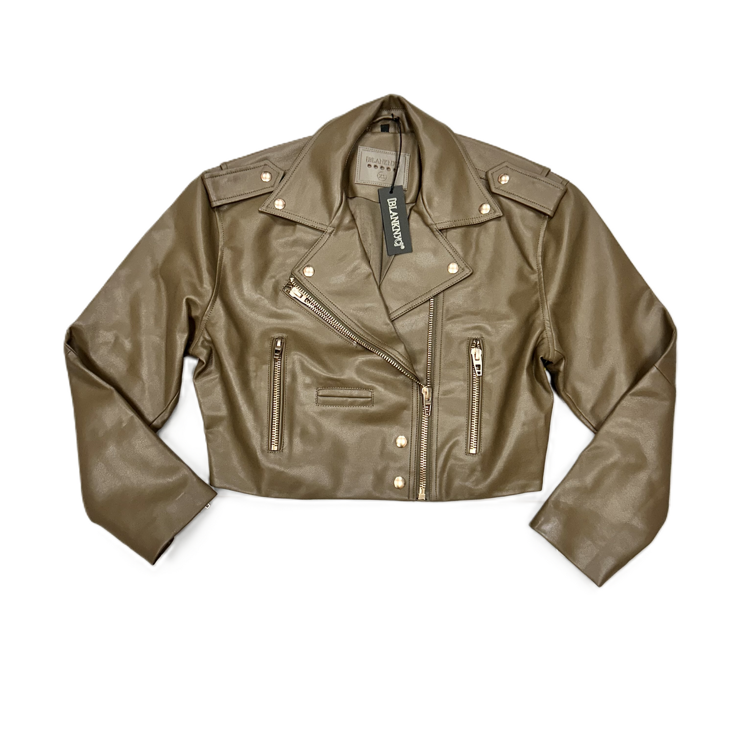 Jacket Moto By Blanknyc In Brown, Size: Xs