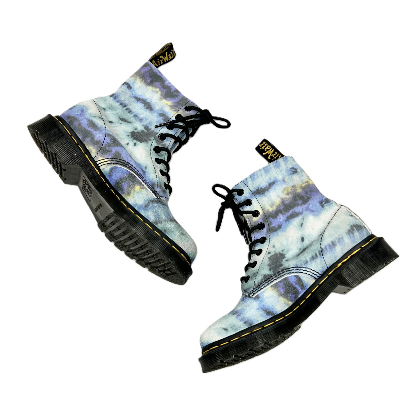 Boots Combat By Dr Martens In Blue, Size: 7