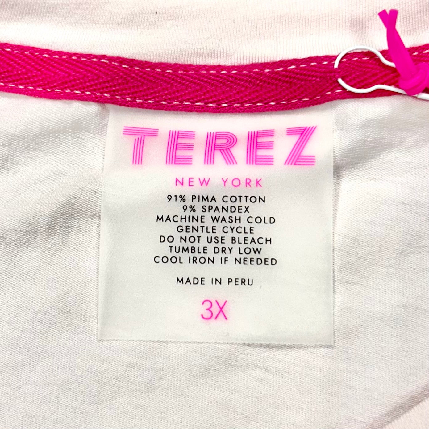 Athletic Top Long Sleeve Crewneck By Terez In Pink, Size: 3x