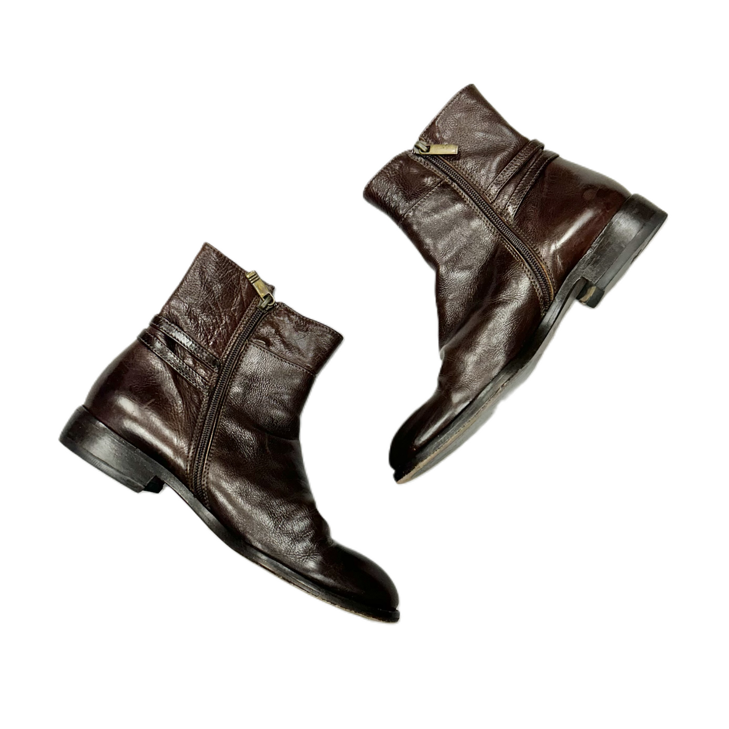 Boots Leather By Tenazione In Brown, Size: 6.5