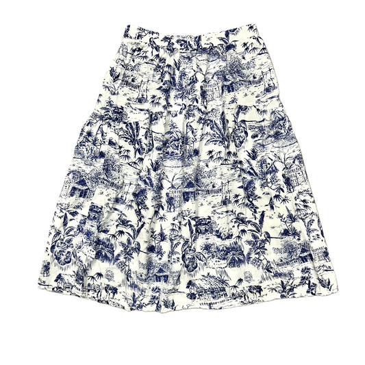 Skirt Maxi By Joie In Blue & White, Size: Xl