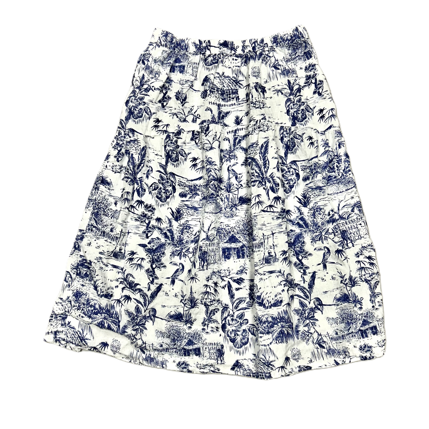 Skirt Maxi By Joie In Blue & White, Size: Xl