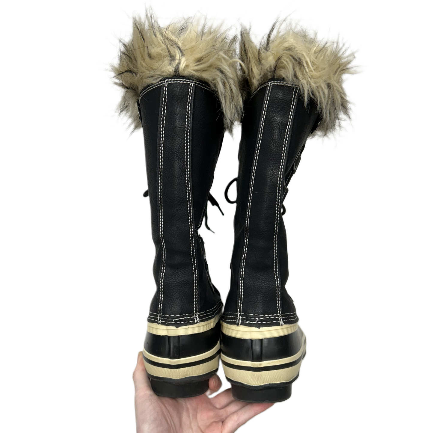 Boots Snow By Absolute Canada In Black & Cream, Size: 8