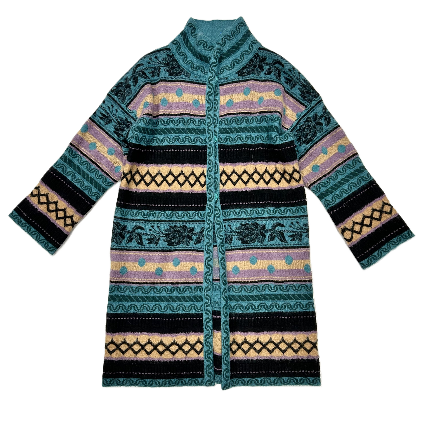 Coat Luxury Designer By Missoni In Blue & Purple, Size: S