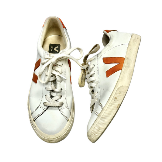 Shoes Sneakers By Veja In Orange & White, Size: 8