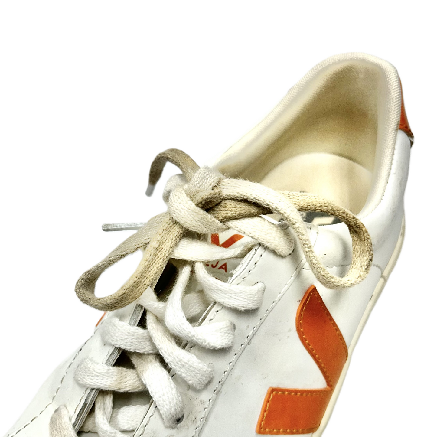 Shoes Sneakers By Veja In Orange & White, Size: 8